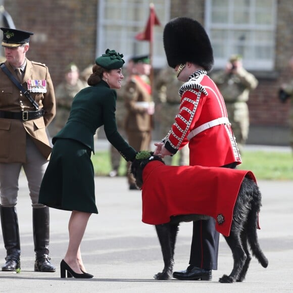 Le Prince William et Kate Middleton, duchesse de Cambridge, lors de la parade de la Saint Patrick dans le quartier de Hounslow à Londres le 17 mars 2019.