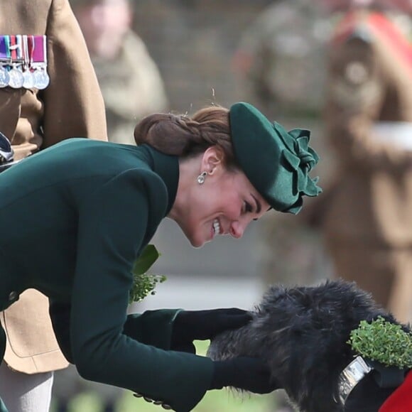 Le Prince William et Kate Middleton, duchesse de Cambridge, lors de la parade de la Saint Patrick dans le quartier de Hounslow à Londres le 17 mars 2019.