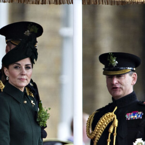 Le prince William, duc de Cambridge, Catherine Kate Middleto lors de la parade de la Saint Patrick dans le quartier de Hounslow à Londres le 17 mars 2019.