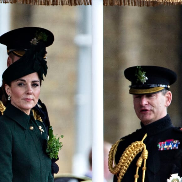 Le prince William, duc de Cambridge, Catherine Kate Middleto lors de la parade de la Saint Patrick dans le quartier de Hounslow à Londres le 17 mars 2019.