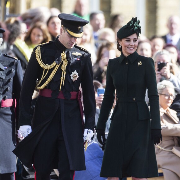 Le prince William, duc de Cambridge, Catherine Kate Middleto lors de la parade de la Saint Patrick dans le quartier de Hounslow à Londres le 17 mars 2019.