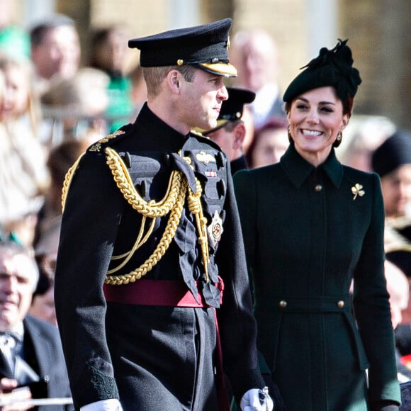 Le prince William, duc de Cambridge, Catherine Kate Middleto lors de la parade de la Saint Patrick dans le quartier de Hounslow à Londres le 17 mars 2019.