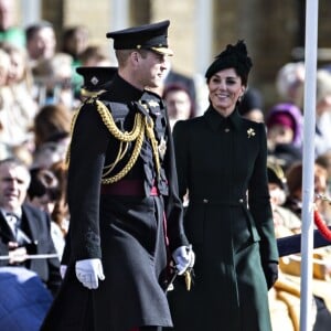 Le prince William, duc de Cambridge, Catherine Kate Middleto lors de la parade de la Saint Patrick dans le quartier de Hounslow à Londres le 17 mars 2019.