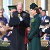 Le prince William, duc de Cambridge et Kate Middleton lors de la parade de la Saint Patrick dans le quartier de Hounslow à Londres le 17 mars 2019.