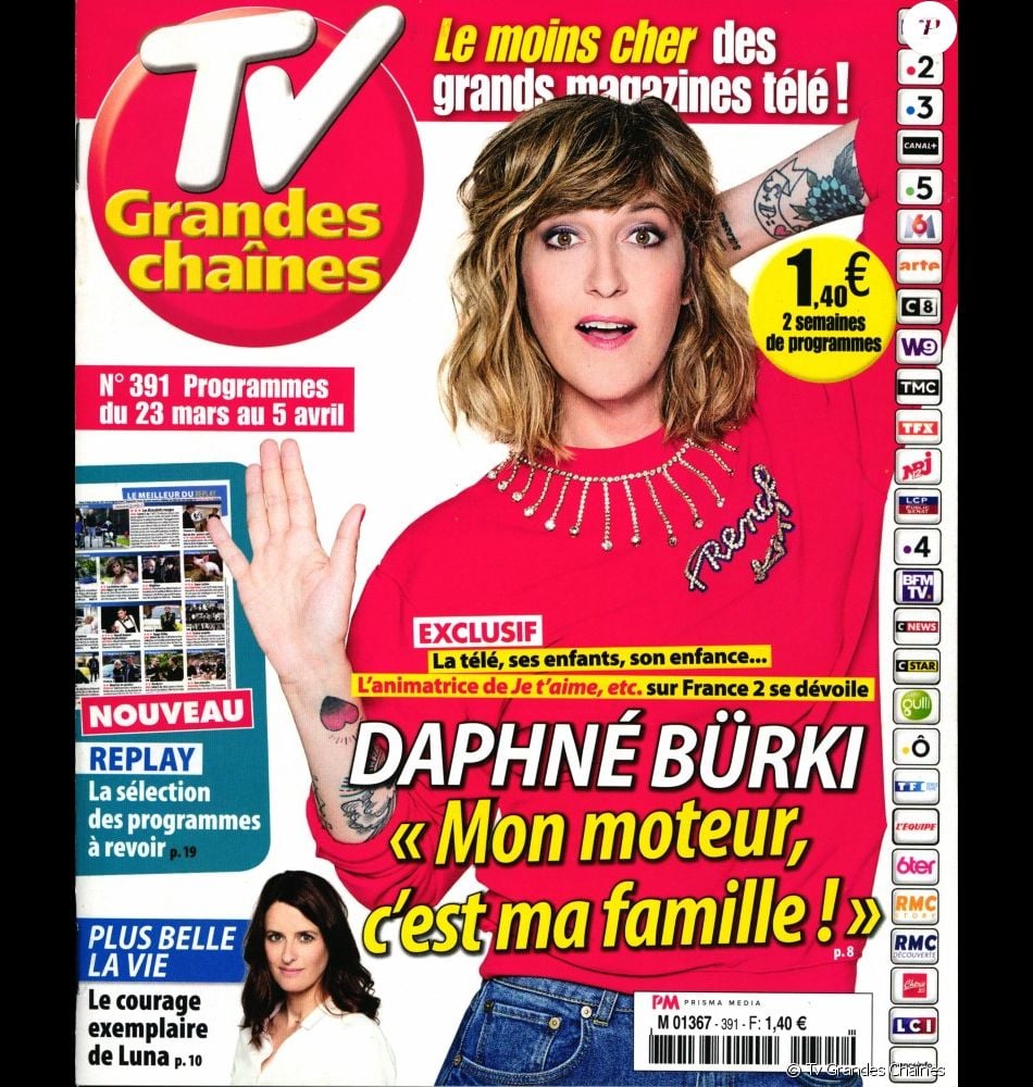 Télé Z 100 Chaînes Où Grandes Chaînes Magazine TV Grandes Chaînes, en kiosques lundi 18 mars 2019. - Purepeople