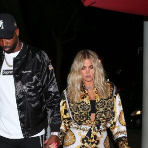 Khloe Kardashian et Tristan Thompson le 17 août 2018, à Los Angeles.