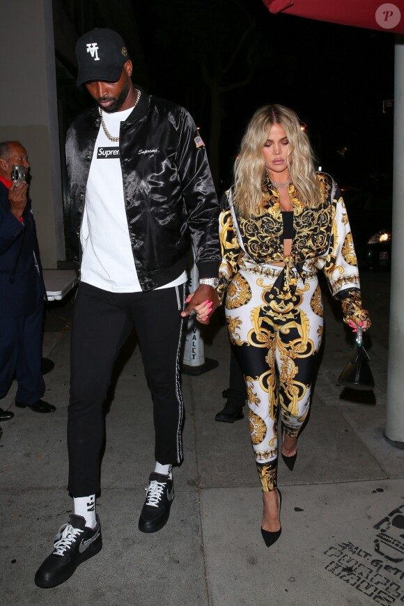 Khloe Kardashian et Tristan Thompson le 17 août 2018, à Los Angeles.