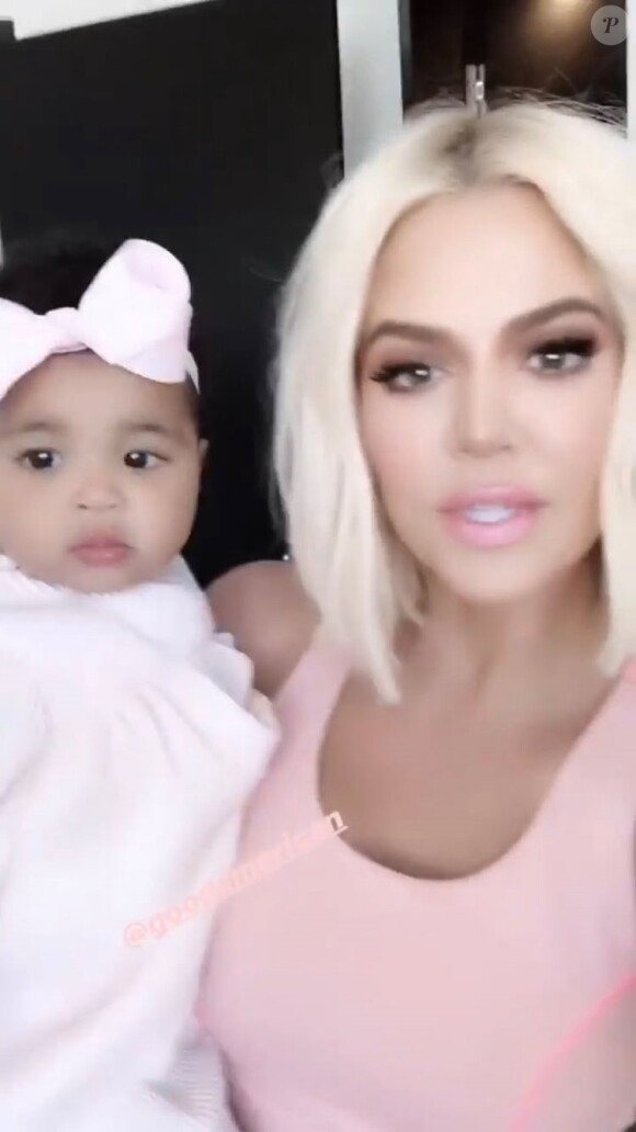 Khloe Kardashian et sa fille, True, le 14 mars 2019.