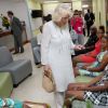 Camilla Parker Bowles, duchesse de Cornouailles, visite le centre du diabète Maria Holder, à Bridgetown, la Barbade, le 19 mars 2019.