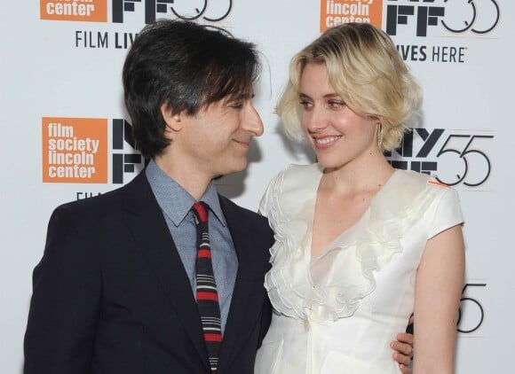 Noah Baumbach et sa compagne Greta Gerwig à la projection 'The Meyerowitz Stories' lors du Festival du Film à New York, le 1er octobre 2017