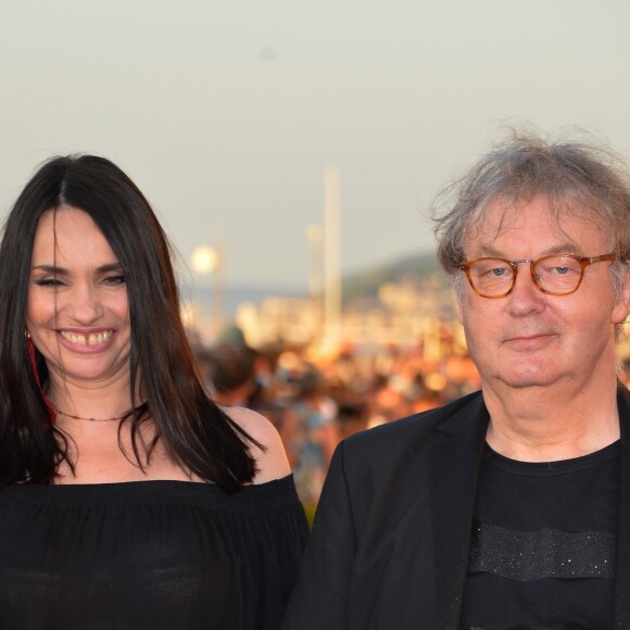 Béatrice Dalle et Dominique Besnehard - Arrivées à la cérémonie de clôture du 31ème Festival du Film de Cabourg, Journées Romantiques le 17 juin 2017. © Coadic Guirec / Bestimage