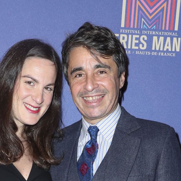 Exclusif - Ariel Wizman et sa compagne Osnath Assayag (enceinte) - Photocall du dîner de gala Séries Mania à l'hôtel Salomon de Rothschild à Paris, France, le 30 janvier 2019. © Olivier Borde/Bestimage