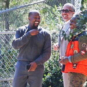 Kanye West - Les célébrités ont assisté à la messe dominicale en musique de Kanye West à Los Angeles. Le 24 mars 2019.