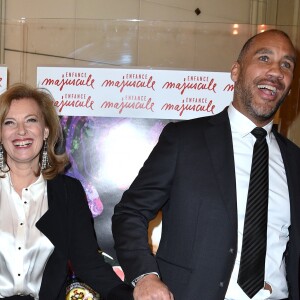 Valérie Trierweiler et Romain Magellan - Gala d'Enfance Majuscule donné au profit de l'enfance maltraitée à la salle Gaveau à Paris, le 25 mars 2019. © Giancarlo Gorassini/Bestimage