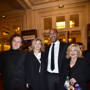 Nicoletta et son mari Jean-Christophe Molinier avec Valérie Trierweiler et son compagnon Romain Magellan - Gala d'Enfance Majuscule donné au profit de l'enfance maltraitée à la salle Gaveau à Paris, le 25 mars 2019. © Giancarlo Gorassini/Bestimage