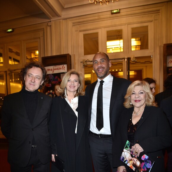 Nicoletta et son mari Jean-Christophe Molinier avec Valérie Trierweiler et son compagnon Romain Magellan - Gala d'Enfance Majuscule donné au profit de l'enfance maltraitée à la salle Gaveau à Paris, le 25 mars 2019. © Giancarlo Gorassini/Bestimage