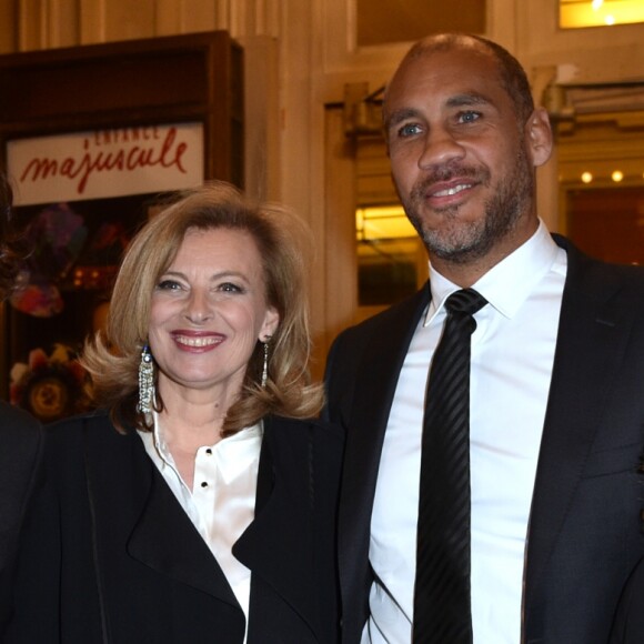 Nicoletta et son mari Jean-Christophe Molinier avec Valérie Trierweiler et son compagnon Romain Magellan - Gala d'Enfance Majuscule donné au profit de l'enfance maltraitée à la salle Gaveau à Paris, le 25 mars 2019. © Giancarlo Gorassini/Bestimage