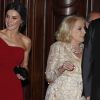 La reine Letizia d'Espagne et Mirtha Legrand lors d'une réception en l'honneur du président argentin à l'hôtel Four Seasons de Buenos Aires, Argentine le 26 mars 2019.