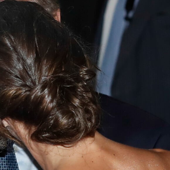 La reine Letizia d'Espagne lors d'une réception en l'honneur du président argentin à l'hôtel Four Seasons de Buenos Aires, Argentine le 26 mars 2019.