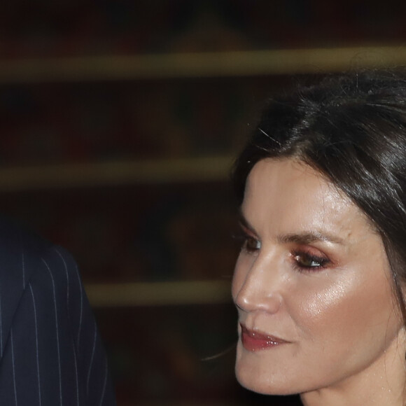 La reine Letizia d'Espagne lors d'une réception en l'honneur du président argentin à l'hôtel Four Seasons de Buenos Aires, Argentine le 26 mars 2019.