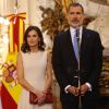 Le roi Felipe VI d'Espagne, la reine Letizia - Le couple royal d'Espagne est accueilli par le président de l'Argentine et sa femme à Buenos Aires le 25 mars 2019.