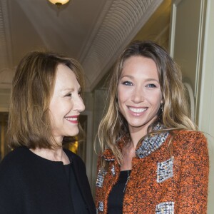 Nathalie Baye et sa fille Laura Smet - Soirée des "Révélations César 2015" à l'hôtel Meurice à Paris le 12 janvier 2015.