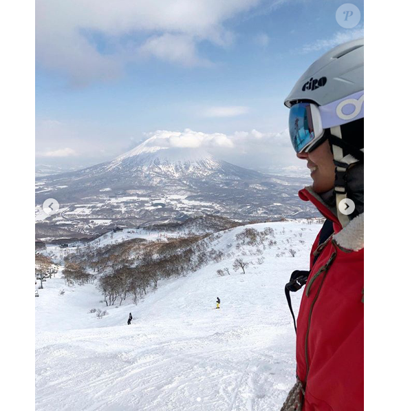 Marine Lorphelin au ski au Japon, le 25 mars 2019.