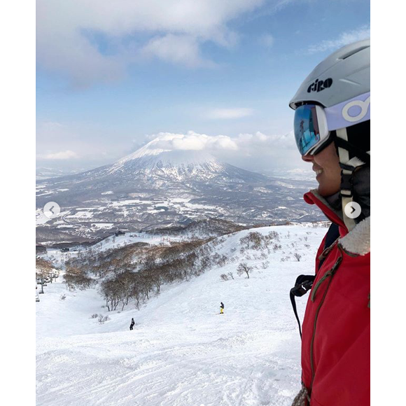 Marine Lorphelin au ski au Japon, le 25 mars 2019.