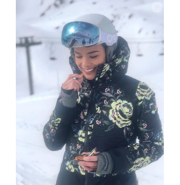 Marine Lorphelin au ski au japon le 26 mars 2019.