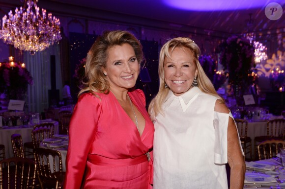 Exclusif - Natacha Nikolajevic-Dassault et Monique Pozzo Di Borgo lors de la soirée de gala au profit de la fondation Pompidou, organisé et financé par Olivier et Natacha Dassault ainsi que Monique Pozzo Di Borgo, à l'hôtel Marcel Dassault à Paris, France, le 28 mars 2019. © Rachid Bellak-LMS/Bestimage
