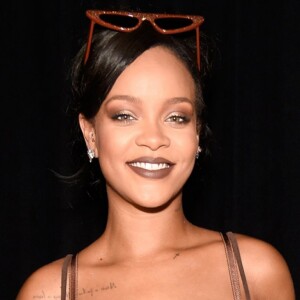 Rihanna lance sa gamme de rouge à lèvres "Stunna Lip Paint" de sa collection de cosmétiques Fenty Beauty. New York, le 21 septembre 2018.