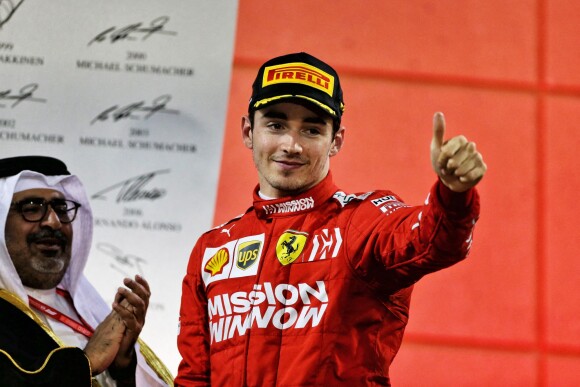 Charles Leclerc lors du Grand Prix de Bahreïn le 31 mars 2019.