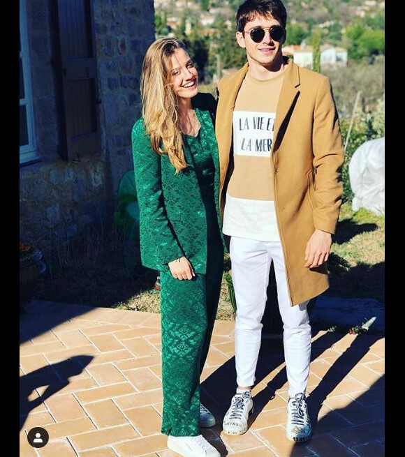 Charles Leclerc et sa compagne sur Instagram le 6 mars 2019.