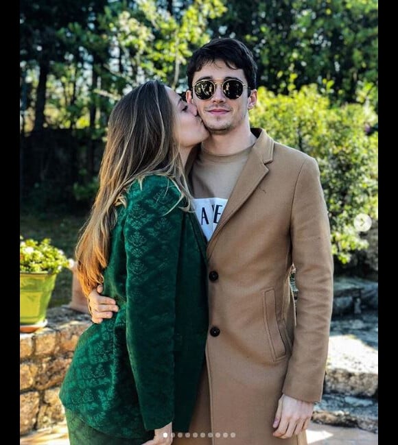 Charles Leclerc et sa compagne sur Instagram le 2 mars 2019.