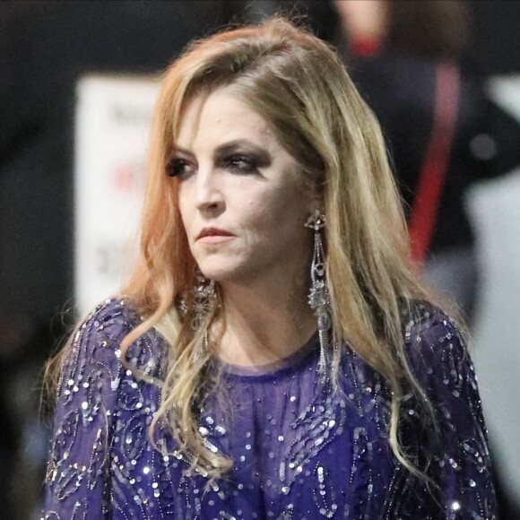 Exclusif - Lisa Marie Presley assiste aux obsèques de son grand-père, Joseph Beaulieu à Los Angeles le 14 janvier 2018.