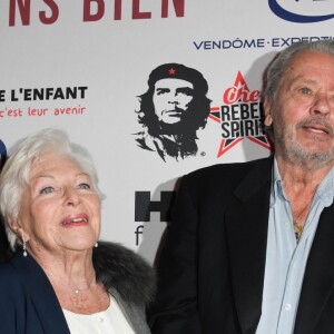 Muriel Robin, Line Renaud, Alain Delon et Anne Le Nen - Avant-première du film "Des gens bien" au cinéma Gaumont-Opéra à Paris le 2 avril 2019. © Coadic Guirec/Bestimage