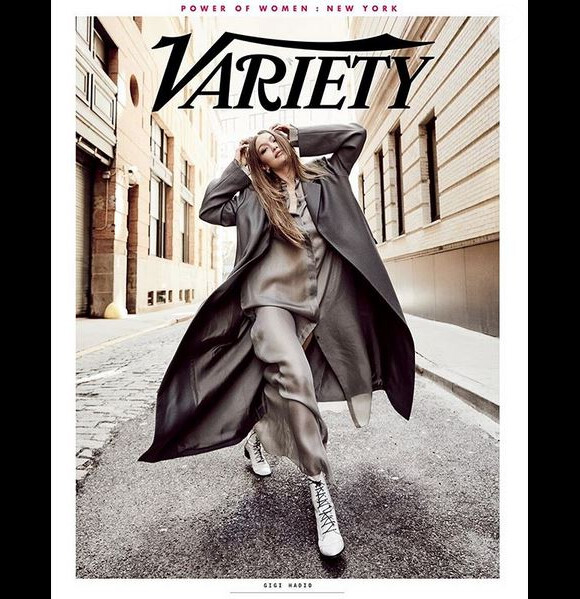 Gigi Hadid en couverture du magazine Variety.