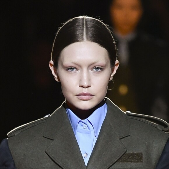 Gigi Hadid - Défilé Prada "Collection Prêt-à-Porter Automne/Hiver 2019-2020" lors de la Fashion Week de Milan (MLFW), le 21 février 2019.