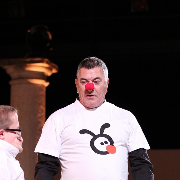 Guillaume Bats et Jean-Marie Bigard sur scène à Ramatuelle en 2012.
