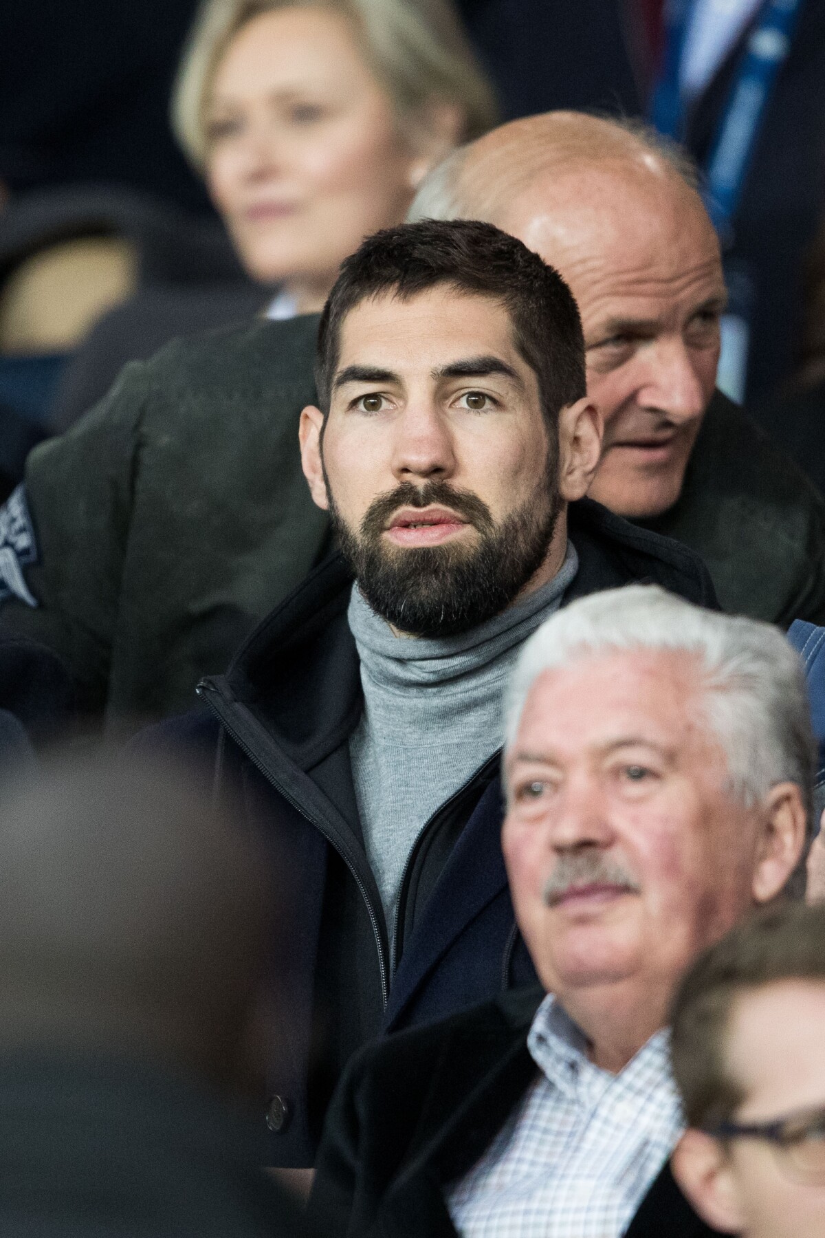 Photo : Nikola Karabatic - Célébrités Dans Les Tribunes Du Parc Des ...