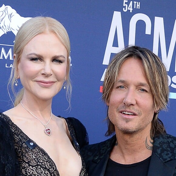 Nicole Kidman et son mari Keith Urban lors de la 54ème cérémonie des Academy of Country Music Awards au MGM Grand Hotel & Casino à Las Vegas, Nevada, Etats-Unis, le 7 avril 2019.