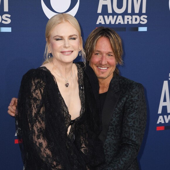 Nicole Kidman et son mari Keith Urban lors de la 54ème cérémonie des Academy of Country Music Awards au MGM Grand Hotel & Casino à Las Vegas, Nevada, Etats-Unis, le 7 avril 2019.