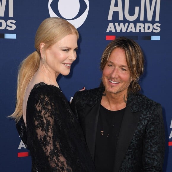 Nicole Kidman et son mari Keith Urban lors de la 54ème cérémonie des Academy of Country Music Awards au MGM Grand Hotel & Casino à Las Vegas, Nevada, Etats-Unis, le 7 avril 2019.