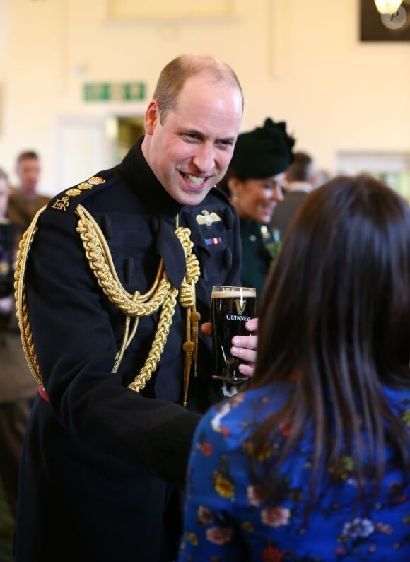 Le prince William, duc de Cambridge, lors de la parade de Saint-Patrick dans le quartier de Hounslow à Londres. Le 17 mars 2019.