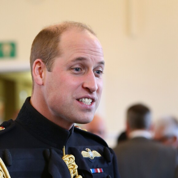 Le prince William, duc de Cambridge, lors de la parade de Saint-Patrick dans le quartier de Hounslow à Londres. Le 17 mars 2019.