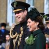 Le prince William, duc de Cambridge, Catherine Kate Middleton, duchesse de Cambridge, lors de la parade de la Saint Patrick dans le quartier de Hounslow à Londres le 17 mars 2019. La cérémonie se déroule avec le 1er bataillon des Irish Guards. Le duc de Cambridge est un des colonels des Irish Guards.