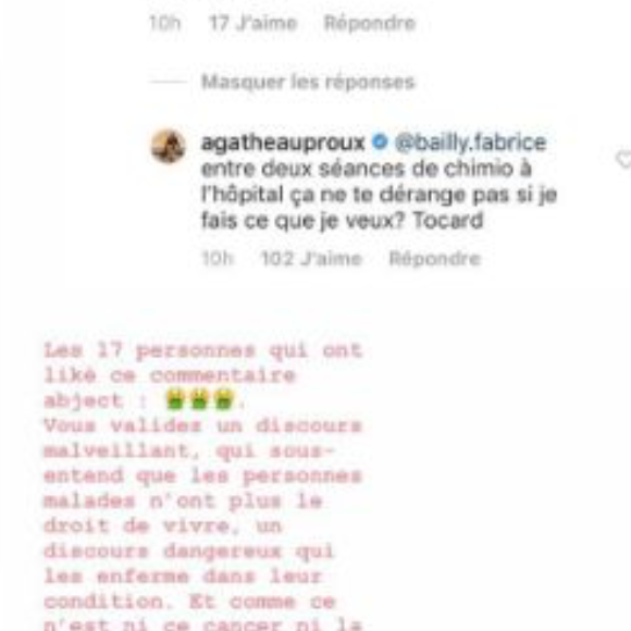Agathe Auproux dézingue ses haters, avril 2019