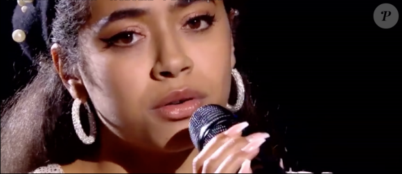 Whitney dans "The Voice 8" le 13 avril 2019 sur TF1.