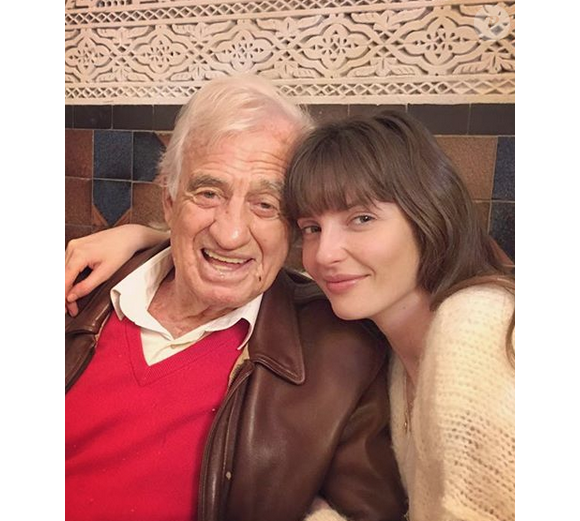 Jean-Paul Belmondo et sa petite-fille Annabelle - 9 avril 2019