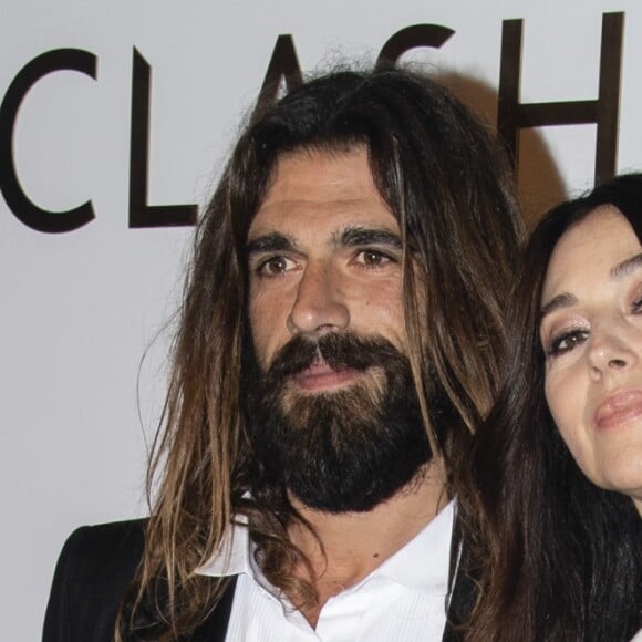 Monica Bellucci et son compagnon Nicolas Lefebvre assistent à la soirée de lancement de la collection "Clash De Cartier" à la Conciergerie à Paris, France, le 10 avril 2019. © Pierre Perusseau/Bestimage